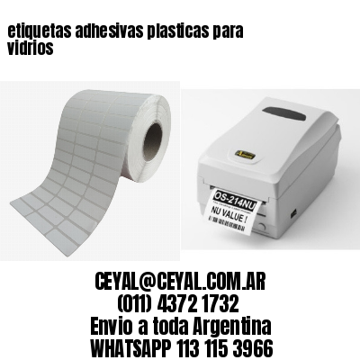 etiquetas adhesivas plasticas para vidrios