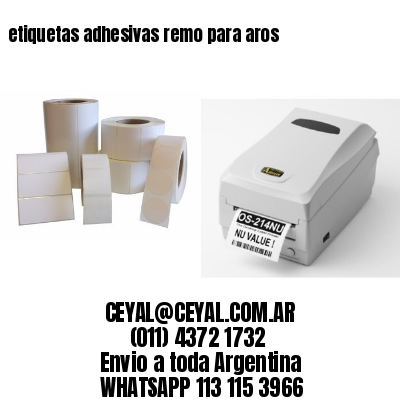 etiquetas adhesivas remo para aros