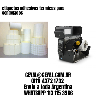 etiquetas adhesivas termicas para congelados