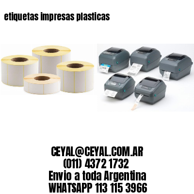 etiquetas impresas plasticas