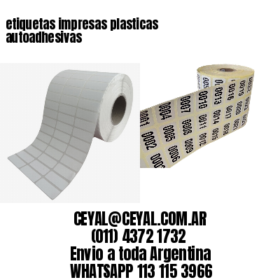 etiquetas impresas plasticas autoadhesivas