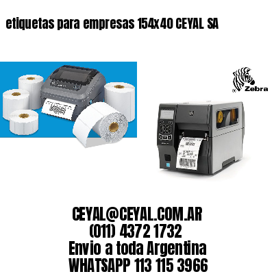 etiquetas para empresas 154×40 CEYAL SA