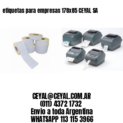 etiquetas para empresas 178×85 CEYAL SA