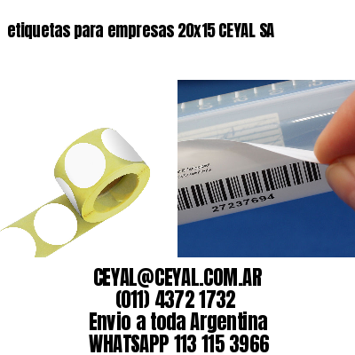 etiquetas para empresas 20×15 CEYAL SA