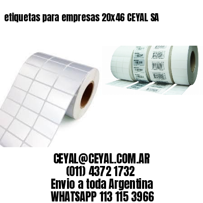 etiquetas para empresas 20×46 CEYAL SA