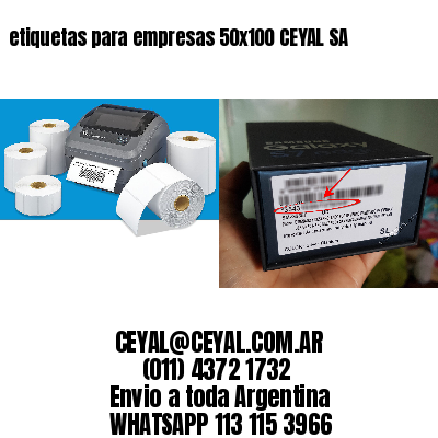 etiquetas para empresas 50×100 CEYAL SA