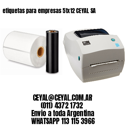 etiquetas para empresas 51×12 CEYAL SA