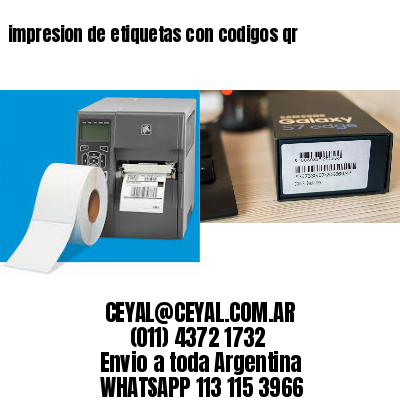 impresion de etiquetas con codigos qr