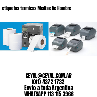 etiquetas termicas Medias De Hombre