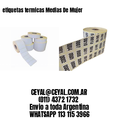 etiquetas termicas Medias De Mujer