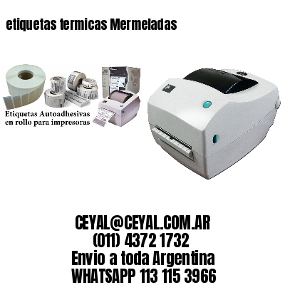 etiquetas termicas Mermeladas