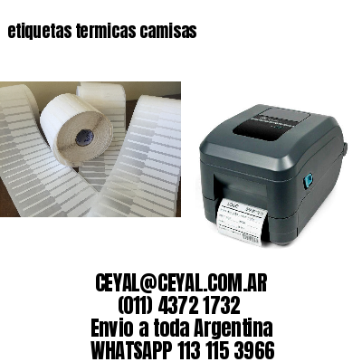 etiquetas termicas camisas