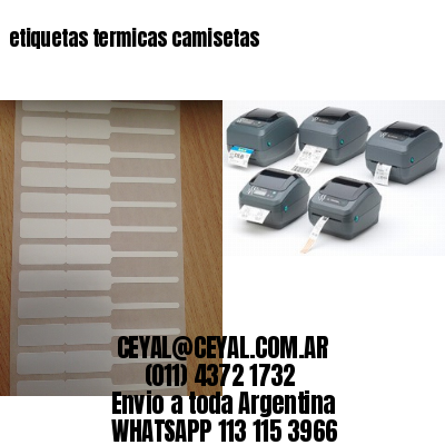 etiquetas termicas camisetas