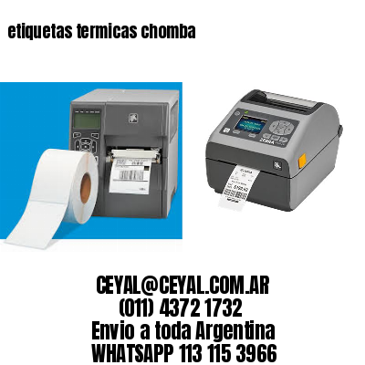 etiquetas termicas chomba