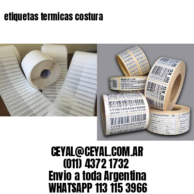 etiquetas termicas costura