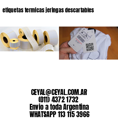 etiquetas termicas jeringas descartables