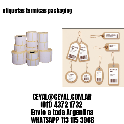 etiquetas termicas packaging