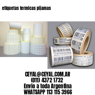 etiquetas termicas pijamas