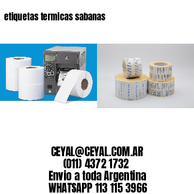 etiquetas termicas sabanas