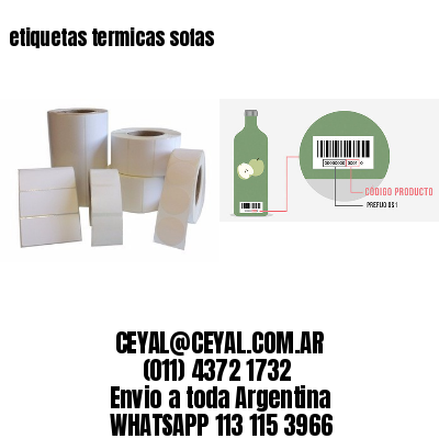 etiquetas termicas sofas