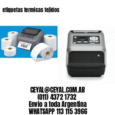 etiquetas termicas tejidos