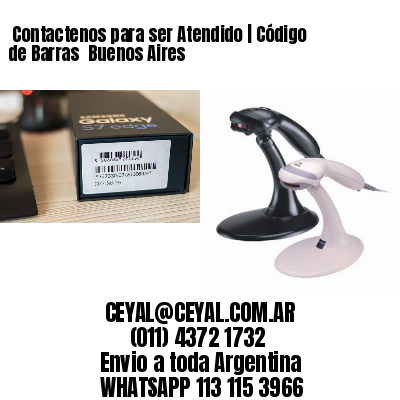 Contactenos para ser Atendido | Código de Barras‎ Buenos Aires
