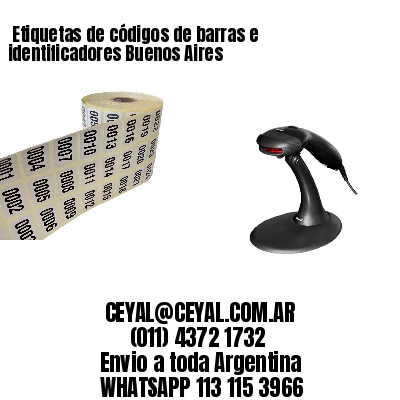  Etiquetas de códigos de barras e identificadores Buenos Aires