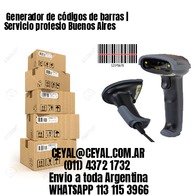  Generador de códigos de barras | Servicio profesio Buenos Aires