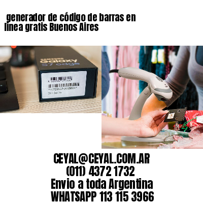  generador de código de barras en línea gratis Buenos Aires