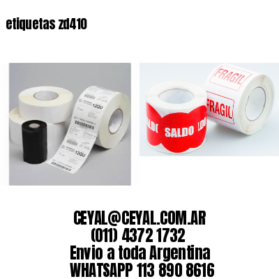 etiquetas zd410