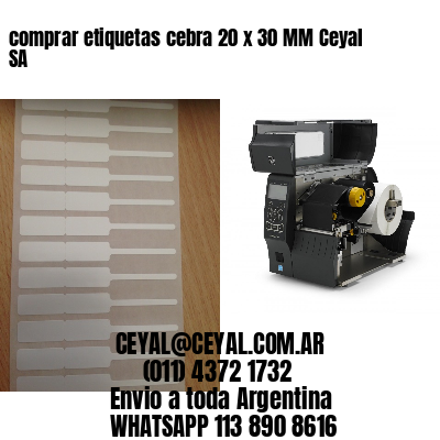 comprar etiquetas cebra 20 x 30 MM Ceyal SA