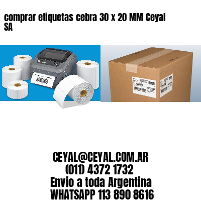 comprar etiquetas cebra 30 x 20 MM Ceyal SA