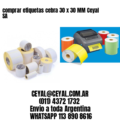 comprar etiquetas cebra 30 x 30 MM Ceyal SA