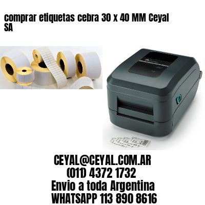 comprar etiquetas cebra 30 x 40 MM Ceyal SA