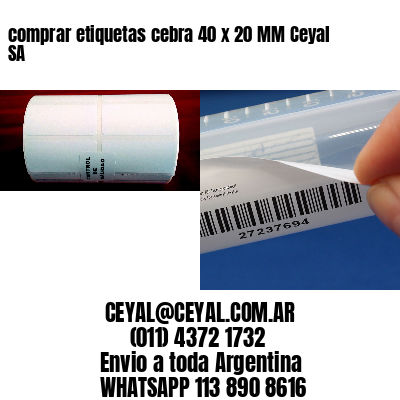 comprar etiquetas cebra 40 x 20 MM Ceyal SA