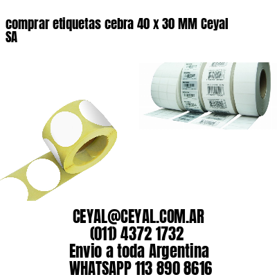 comprar etiquetas cebra 40 x 30 MM Ceyal SA