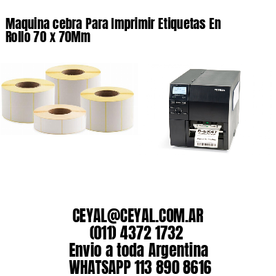 Maquina cebra Para Imprimir Etiquetas En Rollo 70 x 70Mm
