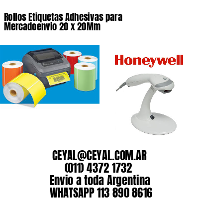 Rollos Etiquetas Adhesivas para Mercadoenvio 20 x 20Mm