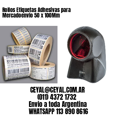 Rollos Etiquetas Adhesivas para Mercadoenvio 50 x 100Mm