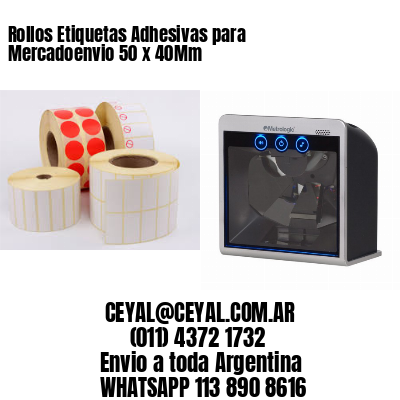 Rollos Etiquetas Adhesivas para Mercadoenvio 50 x 40Mm