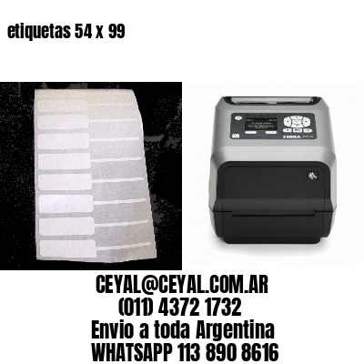 etiquetas 54 x 99