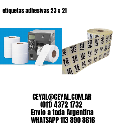 etiquetas adhesivas 23 x 21