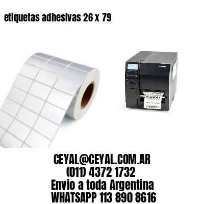 etiquetas adhesivas 26 x 79