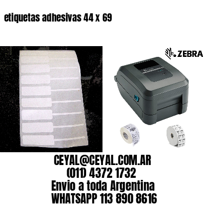 etiquetas adhesivas 44 x 69