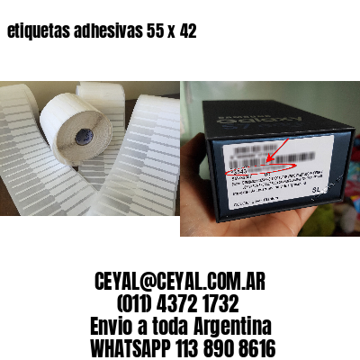 etiquetas adhesivas 55 x 42