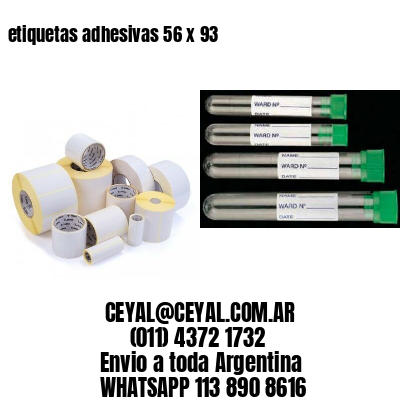 etiquetas adhesivas 56 x 93