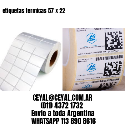 etiquetas termicas 57 x 22