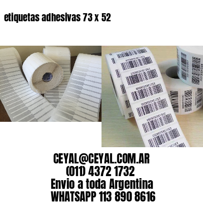 etiquetas adhesivas 73 x 52