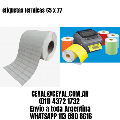 etiquetas termicas 65 x 77