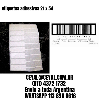 etiquetas adhesivas 21 x 54